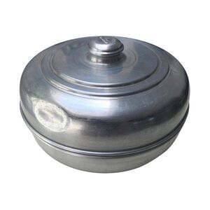 Vintage Tortilla Flatbread Warmer With Lid Aluminum For 7” Tortillas 🫓🌶️
